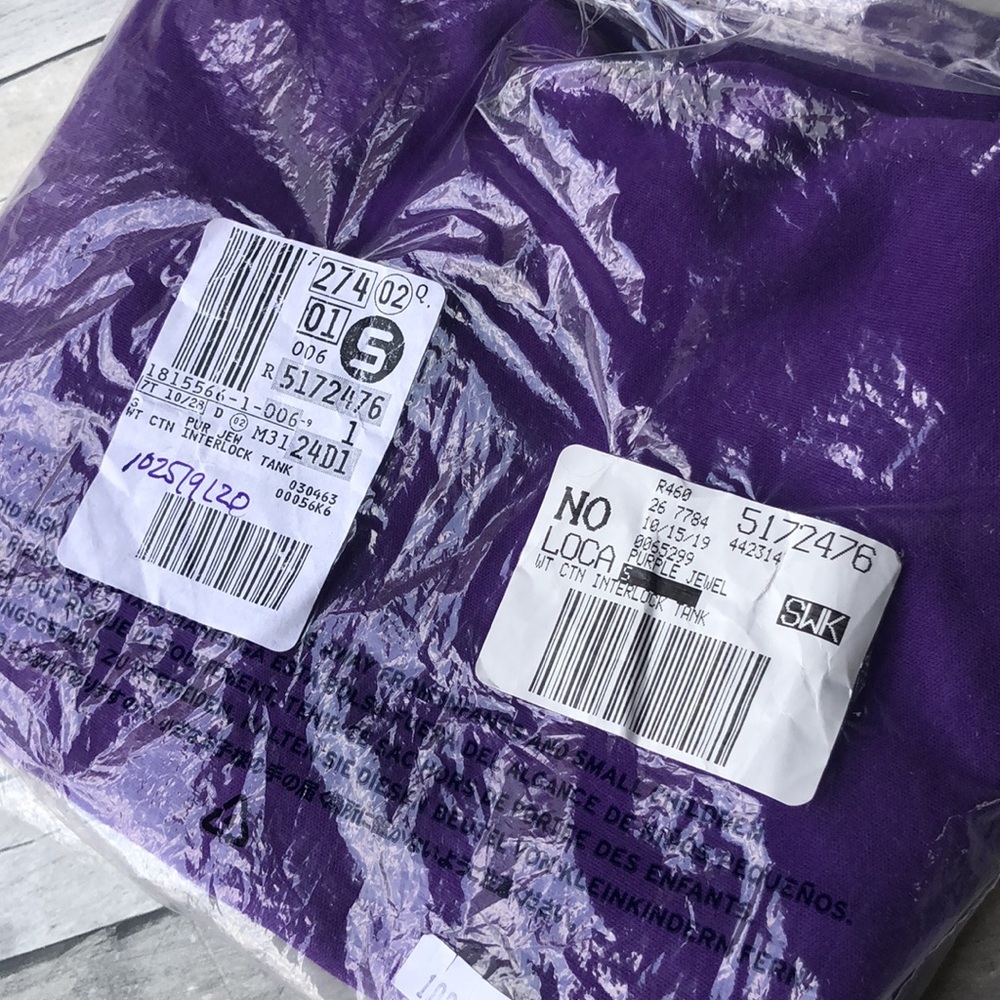 Lands End tank top in purple jewel - Picture 5 of 5